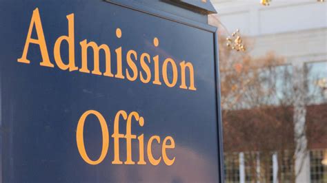 ADMISSIONS OFFICE .